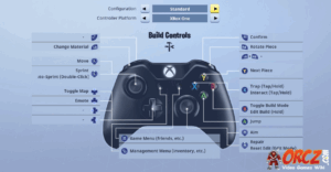 Fortnite gamepad layout