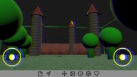 Castle Model Viewer on iOS - chromatic aberration screen effect