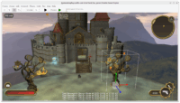 Impressive castle demo, in &quot;Maximize Preview&quot; (&quot;zen mode&quot;)