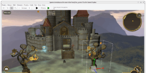 Impressive castle demo, in "Maximize Preview" ("zen mode")