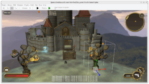 Impressive castle demo, in "Maximize Preview" ("zen mode")