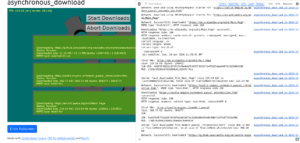 asynchronous_download example on web