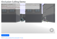 Occlusion culling - web build