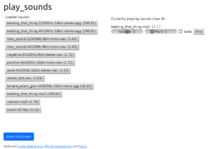 play_sounds example