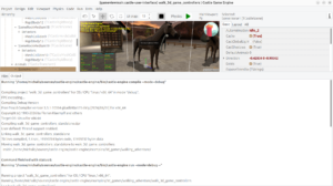 Editor executing compiler and game - this is one process calling another