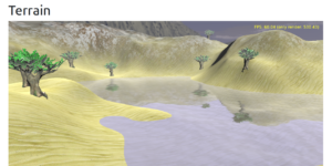 Terrain + water demo on web