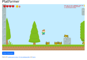 Platformer on web